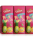 Gefen Fruit Punch Juice Box Drinks with Straw 27 Pack  No High Fructose Corn Syrup  Travel Friendly  Lunchbox Size  Kosher Including Passover