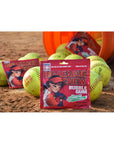 Big League Chew Slammin Strawberry Bubble Gum 212Ounce Pouches Pack of 8 with By The Cup SugarFree Mints