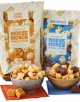 Moose Munch Premium Popcorn  Milk Chocolate And Caramel Mix Duo Milk Chocolate Caramel Popcorn Sweet And Salty Treats Gift Basket