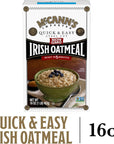 McCanns Irish Oatmeal Quick  Easy Steel Cut Oats 16 Ounce