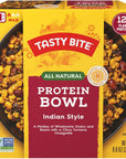 TASTY BITE Indian Protein Bowl 88 Ounce Pack of 6 Ready to Eat Microwaveable Vegan 12 Grams Plant Protein