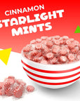 Cinnamon Starlight Mints Hard Candy 1 Pound Bag  Approx 90 Count