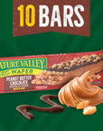 Nature Valley Wafer Bars Peanut Butter Chocolate Flavored Snacks 10 Bars 13 OZ