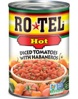 RoTel Hot Diced Tomatoes with Habaneros 10 Oz