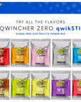 Sqwincher Zero Qwik Stik  Sugar Free Electrolyte Powdered Beverage Mix 50 Count Bag 2 Pack 100 Sticks Total Grape