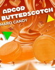 Arcor Butterscotch Buttons Hard Candy Old Fashioned 1 Pound Bag  Approx 75 Count