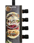 Thoughtfully Gourmet, Taco Night Seasoning and Hot Sauce Gift Set, Flavors Include Mexican Taco Seasoning, Guacamole Seasoning, Jalapeno Hot Sauce and Chipotle Hot Sauce, Pack of 4