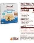 Jovial Organic Sourdough Einkorn Sea Salt Crackers  Sourdough Crackers Crackers for Cheese Platter Made with Einkorn USDA Organic NonGMO  45 Oz 2 Pack