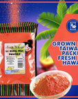 Authentic Red Li Hing Mui Powder  Flavor Fresh Fruit Candy Shave Ice or Cocktail Drinks  Sweet Sour  Salted Dried Plum Powder  Famous Asian Hawaiian Snack  25 Ounce