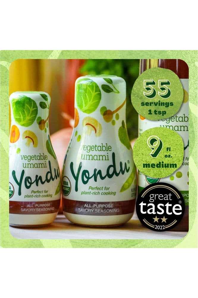 Yondu Vegetable Umami - Premium Plant-based Seasoning Sauce - All-Purpose Instant Flavor Boost, Better Than: Fish Sauce, Soy Sauce, Bouillon (9.3 Fl oz)