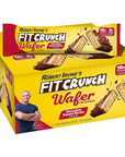 FITCRUNCH Wafer Protein Bars - (9 Bars, Chocolate Peanut Butter)