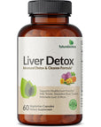 Futurebiotics Liver Detox Advanced Detox & Cleanse Formula Supports Healthy Liver Function with Milk Thistle, Dandelion Root, Turmeric Artichoke Leaf, & More, Non-GMO, 60 Vegetarian Capsules