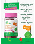 Carlyle Kids B Complex Gummies | 100 Count | Vegan | Natural Peach Raspberry Flavor | Non-GMO, Gluten Free | by Lil' Sprouts