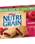 Kellogg's Nutri Grain Cereal Bars Raspberry, 8 Bars, 295g/10.4 oz., {Imported from Canada}