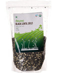 Down To Earth Organic Black Lentil Split - 500 gm