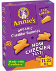 Annies Organic Cheddar Bunnies Baked Snack Crackers 1125 oz