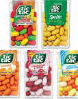 Tic Tacs Variety Pack of 5 Fruity Flavors Includes Orange Tic Tac Tic Tac Fruit Adventure Berry Adventure Tic Tacs Strawberry and Cream Tic Tacs and Tic Tac Tropical Adventure by Snackivore