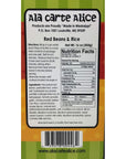 Ala Carte Alice Red Beans  Rice Mix 16 Ounce