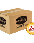 Community Coffee PreMeasured Iced Tea Filter Packs for 3 Gallon Commercial Tea Urns 24 Count Pack of 1