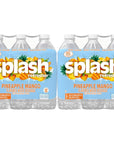 Splash Refresher Pineapple Mango Flavor Water Beverage 169 Fl Oz Plastic Bottles 24 Count