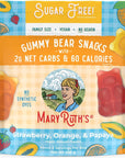 MaryRuths Sugar Free Gummy Bears Snacks  Delicious with Electrolytes and Fiber  Made with Organic Ingredients  Variety Pack  Vegan  Gluten Free  NonGMO  Family Size  240 Grams