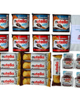 Nutella Variety Pack Hazelnut Spread with Pretzel Sticks Breadsticks Crispy Wafers and Cocoa Mini Cups  21 Count  Sophley Gift Surprise