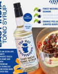 Top Hat East India Quinine Tonic Syrup  Compatible with SodaStream  Tonic Syrup for Homemade Tonics  Cocktail Syrup for Tonic Club  Just add Club Soda  2 pack 32oz Bottle