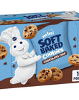 Pillsbury Mini Soft Baked Cookies, Chocolate Chip, Snack Bags, 12 ct