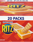 HandiSnacks RITZ Crackers N Cheesy Dip Snack Packs 20 Snack Packs