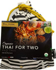 Verve Culture Thai for Two  Organic Pad Thai Noodles with Pad Thai Sauce  Authentic Thai Cooking Kit  GlutenFree Vegan