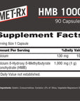 MET-Rx HMB 1000 Diet Supplement Capsules, 90 Count