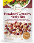 Salad Pizazz Dried Strawberry Flavored Cranberries  Honey Roasted Pecans Walnuts  Almonds Salad Topper  375 Ounce Pack of 12