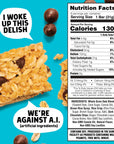 Junkless Chocolate Chip Chewy Granola Bars  Less Sugar Great Tasting Wholesome Snacks  Bulk Granola Bars  11 oz Bars 8 Boxes