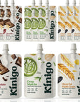 kinigo vegan high protein powder for meal replacement shake with Korean drinks flavor misugaru matcha and chocolate  great for plant protein shakes breakfast drink 141 Pouches 5 of each flavor 3 Flavor Sampler