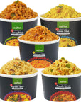 Kapka Assorted Variety Indian Meals  5 Pack  Ready to Eat Authentic Vegan Prepared Food  Just Add Water  Microwaveable PlantBased Snacks for Breakfast Lunch NonGMO No Additives  35oz Each