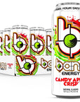 Bang Candy Apple Crisp Energy Drink 0 Calories Sugar Free 16 Fl Oz Pack of 12