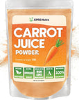 XPRS Nutra 100 Natural Carrot Juice Powder  Pure Carrot Powder from The USA  Ideal for Juice and Smoothie  High in Vitamin A Phytonutrients and Antioxidants  NonGMO 8 oz