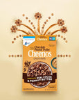 Cheerios Chocolate Peanut Butter Cheerios Cereal, Breakfast Cereal With Whole Grain Oats, 14.2 OZ Large Size