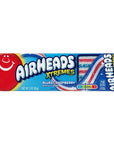 Airheads Candy Xtremes Belts Bluest Raspberry Flavor Sweetly Sour Non Melting Movie Theater 3oz Packs Box of 12 Packs