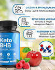 Keto BHB Exogenous Ketones for Men & Women - Keto Supplements for Mental Clarity & Focus - Keto Burn - Keto Fat Burner - Keto Pills Carb-Free Energy for Muscle - Key to Keto Diet - Ketosis Support