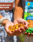 Snak Club Crunch Mix with Hidden Valley Ranch Seasoning Toasted Corn Nuggets Chili Cheese Corn Jacks Sesame Sticks  Rye Chips 25oz Resealable Bag Pack of 6