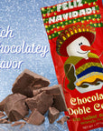 Feliz Navidad Hot Cocoa Mexican Chocolate Drink Mix Packets Christmas Stocking Stuffer or Party Favor Individually Wrapped Pack of 4