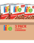 Life Breakfast Cereal, Cinnamon, 13 Ounce (Pack of 3)