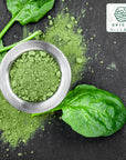 SPICES VILLAGE Dried Spinach Powder 4 oz  Natural Ground Spinach Leafs Whole Leaf Spinach Powder  Kosher Gluten Free Vegan Non GMO Resealable Bulk Bag