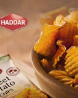 Haddar Sweet Potato Chips, 5oz (2 Pack) | Premium Sweet Potatoes, Wholesome & Delicious, Just 3 Natural Ingredients for Healthier Feel Good Snacking