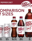 Diet Dr Pepper Soda 12 fl oz cans Pack of 12