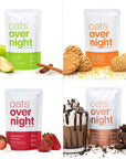 Oats Overnight  Party Variety Pack High Protein High Fiber Breakfast Shake  Gluten Free NonGMO Oatmeal Strawberries  Cream Green Apple Cinnamon  More 8 Pack  BlenderBottle