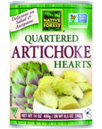 Native Forest Artichoke Hearts Quartered 14 Ounce Cans Pack of 6