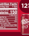 Dr Pepper Soda 12 fl oz cans 12 pack