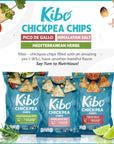 Kibo Chickpea Chips - High Protein/Fiber, Plant-Based, Cert. Gluten Free, Non-GMO, Vegan, Kosher, 3 Flavor Variety Pack, 1oz 12 pk